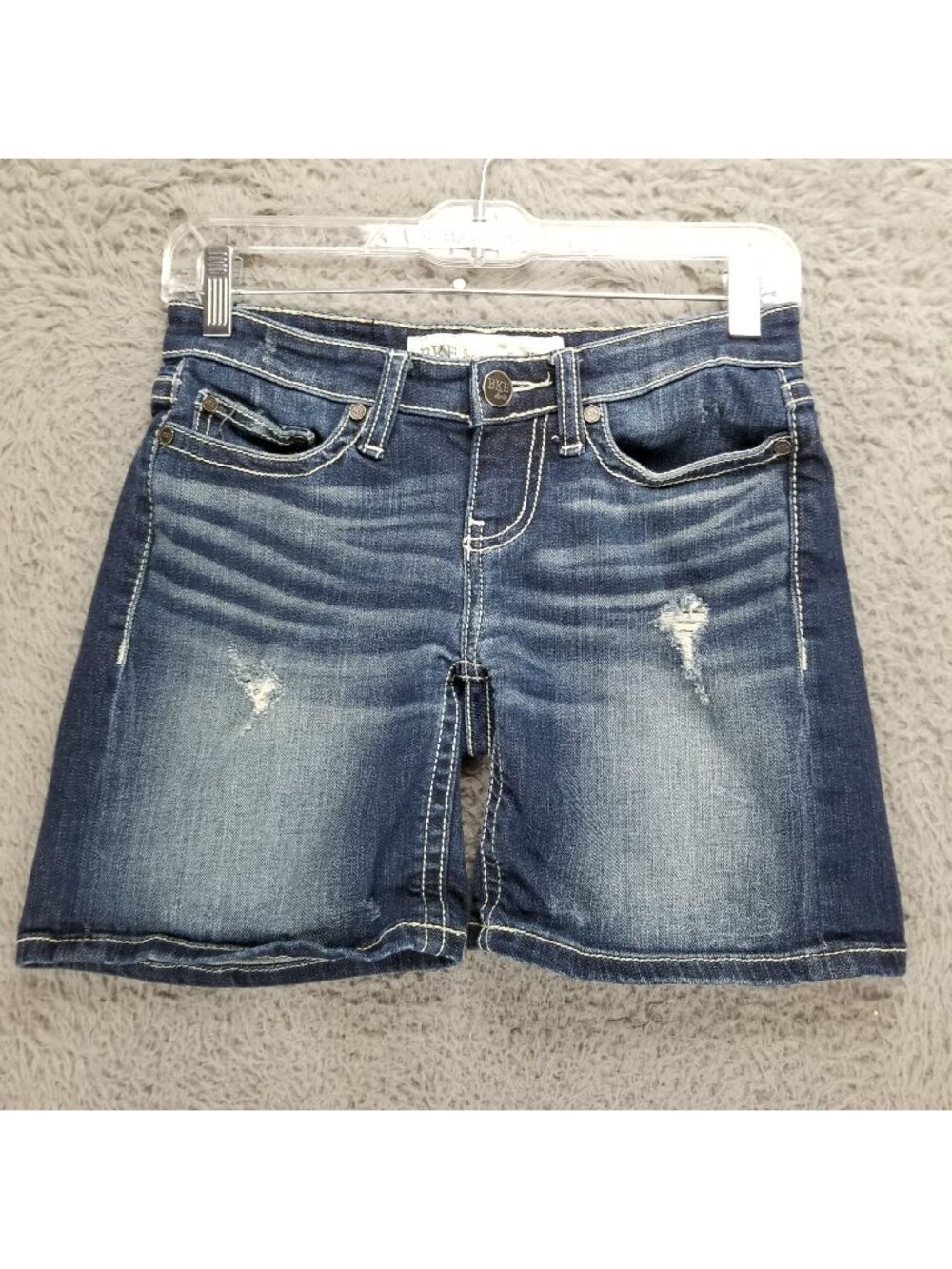 Buckle Shorts Womens 24 Blue BKE Stella Stretch Denim Jean Jorts